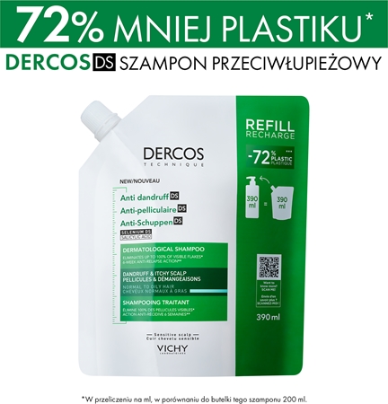 Vichy Dercos Anti-Dandruff szampon przeciwłupieżowy do włosów normalnych i przetłuszczających się