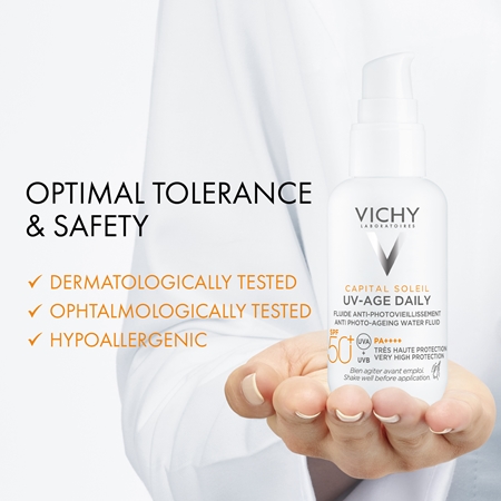 Vichy Capital Soleil UV-Age Daily bőröregedés elleni folyadék SPF 50+