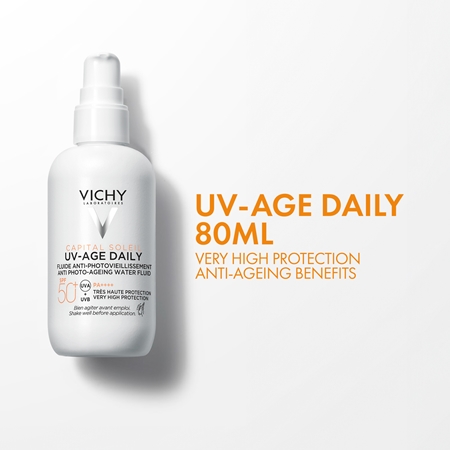 Vichy Capital Soleil UV-Age Daily bőröregedés elleni folyadék SPF 50+