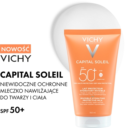 Vichy Capital Soleil Invisible Hydrating Protective Milk mleczko ochronne do twarzy i ciała