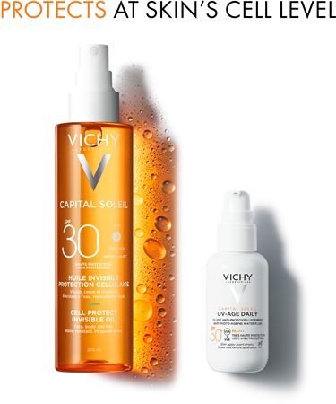 Vichy Capital Soleil Cell Protect Invisible Oil ochranný olej SPF 30