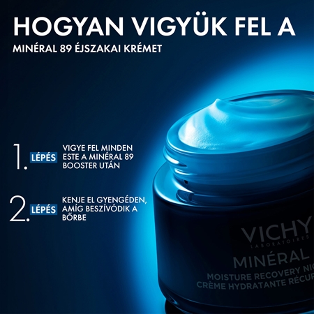 Vichy Minéral 89 Moisture Recovery Night Cream éjszakai regeneráló krém