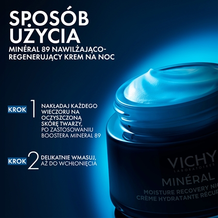 Vichy Minéral 89 Moisture Recovery Night Cream regenerujący krem na noc