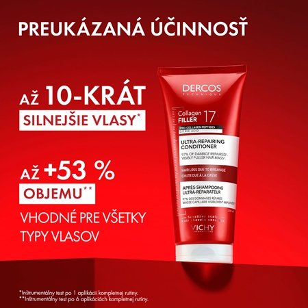Vichy Dercos Collagen Filler 17 intenzivný regeneračný kondicionér