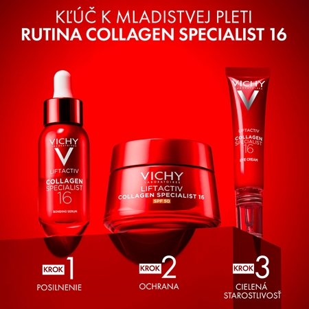 Vichy Liftactiv Collagen Specialist 16 SPF 50 denný ochranný krém proti starnutiu pleti SPF 50