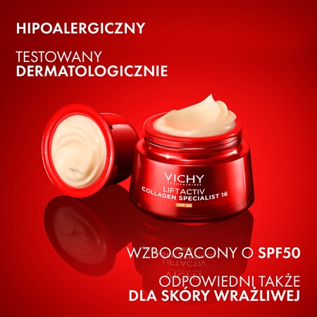 Vichy Liftactiv Collagen Specialist 16 SPF 50 krem ochronny na dzień przeciw starzeniu skóry SPF 50