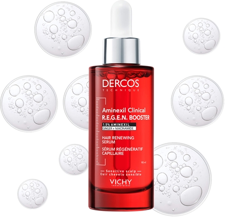 Vichy Dercos Aminexil Clinical REGEN Booster posilňujúce a regeneračné vlasové sérum proti padaniu vlasov