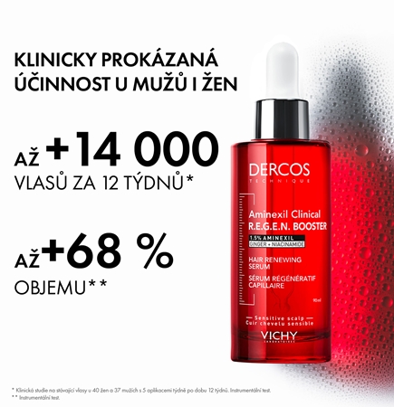 Vichy Dercos Aminexil Clinical REGEN Booster posilující a regenerační vlasové sérum proti padání vlasů