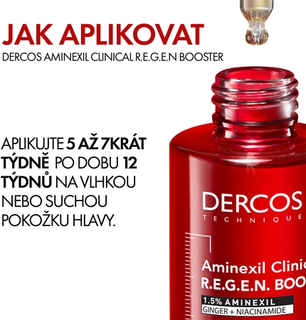 Vichy Dercos Aminexil Clinical REGEN Booster posilující a regenerační vlasové sérum proti padání vlasů