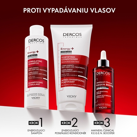 Vichy Dercos Aminexil Clinical REGEN Booster posilňujúce a regeneračné vlasové sérum proti padaniu vlasov
