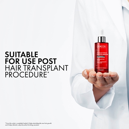 Vichy Dercos Aminexil Clinical REGEN Booster Strengthening and Regenerating Hair Serum for hair loss