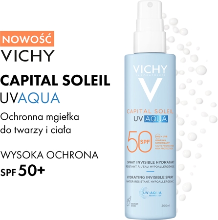 Vichy Capital Soleil UV Aqua spray ochronny o działaniu nawilżającym