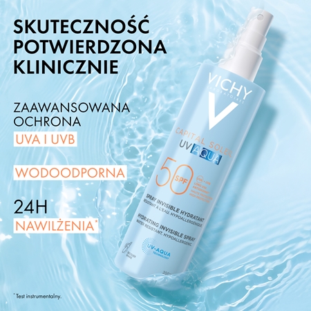 Vichy Capital Soleil UV Aqua spray ochronny o działaniu nawilżającym