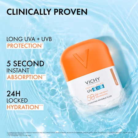 Vichy Capital Soleil UV Aqua Protection Tinted Face Fluid with moisturising effect