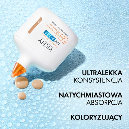 Vichy Capital Soleil UV Aqua ochronny fluid tonujący do twarzy o działaniu nawilżającym