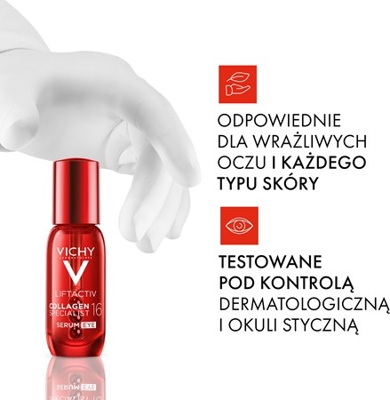 Vichy Liftactiv Collagen Specialist 16 serum pod oczy przeciw pierwszym oznakom starzenia skóry