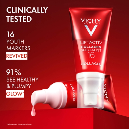 Vichy Liftactiv Collagen Specialist 16 Brightening Gel to treat the first signs of skin ageing
