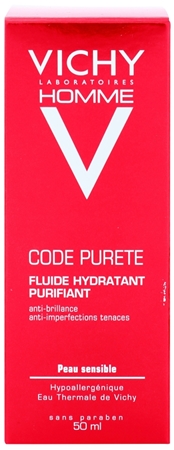 Vichy Homme Code Pureté płyn oczyszczająco - nawilżający