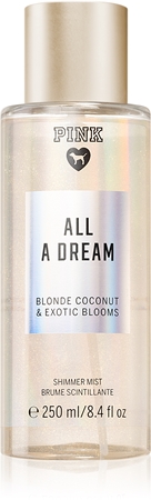 Victoria's Secret PINK All A Dream Shimmer tělový sprej se třpytkami pro ženy