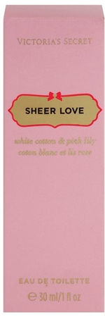 Victoria's Secret Sheer Love White Cotton & Pink Lily Eau de Toilette para mulheres