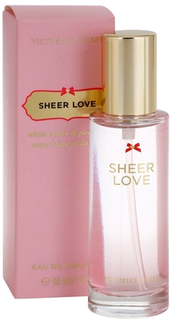 Victoria's Secret Sheer Love White Cotton & Pink Lily Eau de Toilette para mulheres