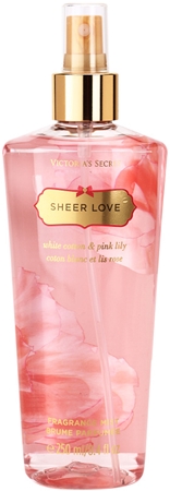 Victoria's Secret Sheer Love White Cotton & Pink Lily Body Spray for Women 250 ml