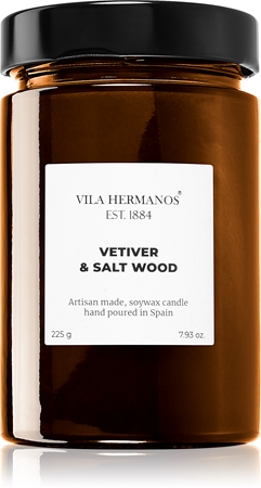 Vila Hermanos Apothecary Vetiver & Salt Wood tuoksukynttilä