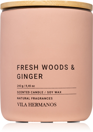 Vila Hermanos Concrete Fresh Wood & Ginger illatgyertya
