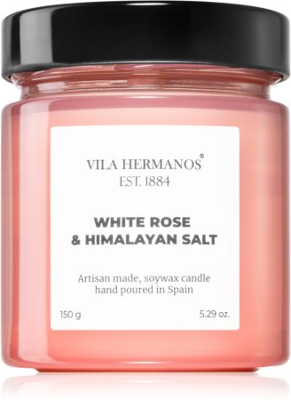 Vila Hermanos Apothecary Rose White Rose & Himalayan Salt mirisna svijeća