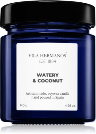 Vila Hermanos Apothecary Cobalt Blue Watery & Coconut Duftkerze