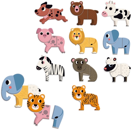 Vilac Funny Animal Magnets aimants en bois