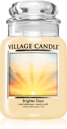 Village Candle Brighter Days vonná svíčka (Glass Lid)
