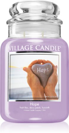 Village Candle Hope aromatizēta svece (Glass Lid)