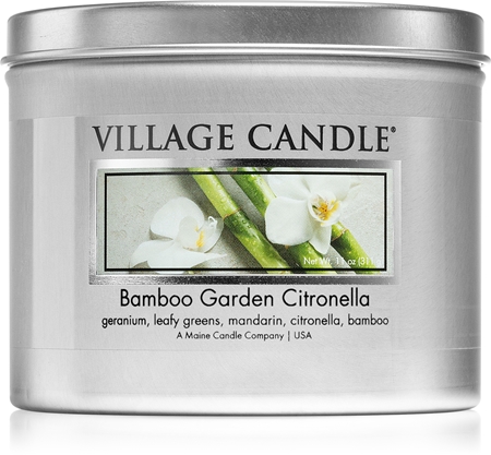 Village Candle Bamboo Garden Citronella vonná svíčka v plechovce
