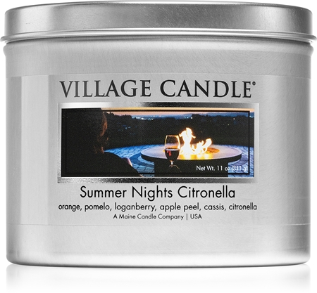Village Candle Summer Nights Citronella vela perfumada em placa