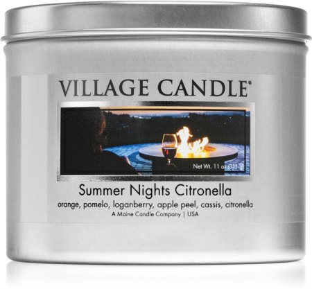Village Candle Summer Nights Citronella mirisna svijeća u limenci