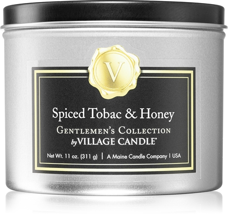 Village Candle Gentlemen's Collection Spiced Tobac & Honey candela profumata in lattina