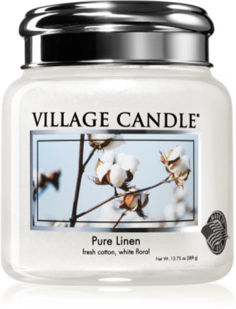 Village Candle Pure Linen vonná svíčka (Metal Lid)
