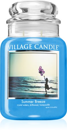 Village Candle Summer Breeze vonná svíčka (Glass Lid)