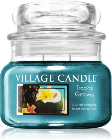 Village Candle Tropical Gateway vonná svíčka (Glass Lid)