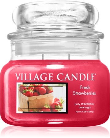Village Candle Fresh Strawberries Duftkerze