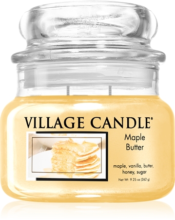 Village Candle Maple Butter doftljus (Glass Lid)