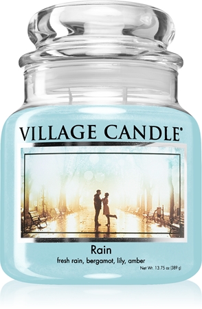 Village Candle Rain lumânare parfumată (Glass Lid)