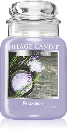 Village Candle Relaxation vonná svíčka (Glass Lid)