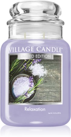 Village Candle Relaxation vonná svíčka (Glass Lid)