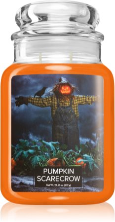 Village Candle Pumpkin Scarecrow lumânare parfumată (Glass Lid)