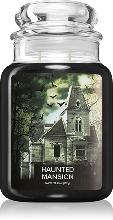 Village Candle Haunted Mansion vela perfumada (Glass Lid)