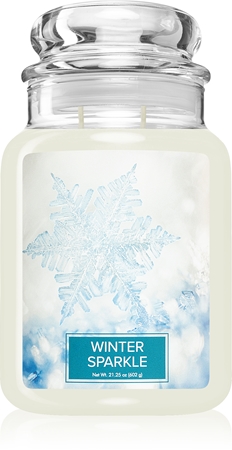 Village Candle Winter Sparkle mirisna svijeća (Glass Lid)