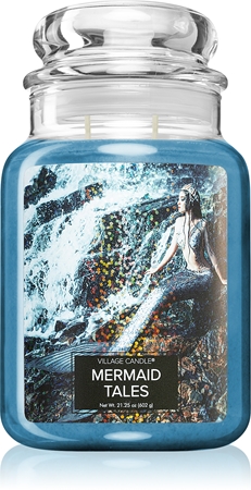 Village Candle Mermaid Tales illatgyertya (Glass Lid)