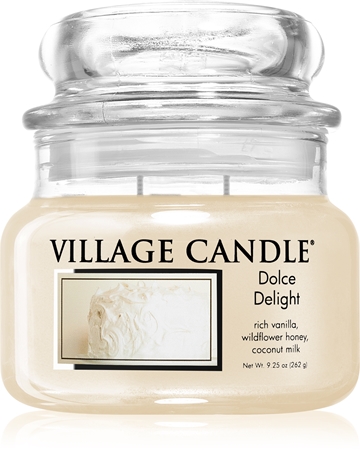 Village Candle Dolce Delight vonná svíčka (Glass Lid)